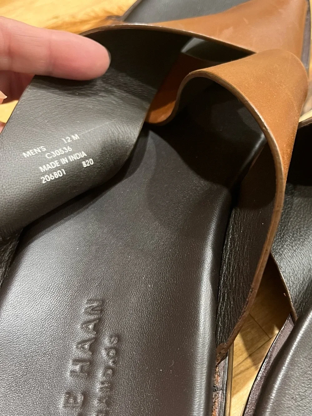 Cole Haan Nantucket Cross Strap Leather Sandals. Classic dress w athletic soles.